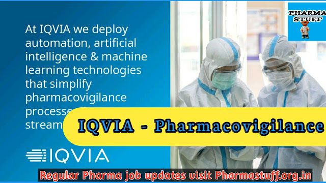iqvia pharmacovigilance jobs, Pharma stuff