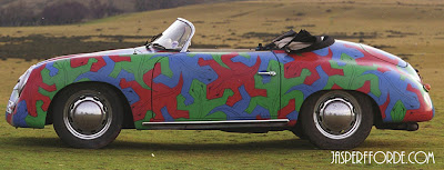 Porsche 356 Art Car painted with M.C Escher Reptiles