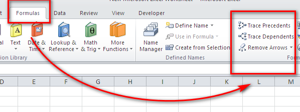 Belajar Excel TRACE Precedents ( Melacak dan Menelusuri Rumus Antar CELL )