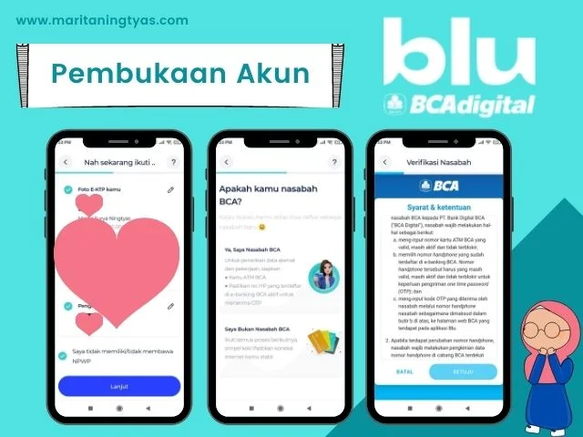 step 3 membuat bluAccount