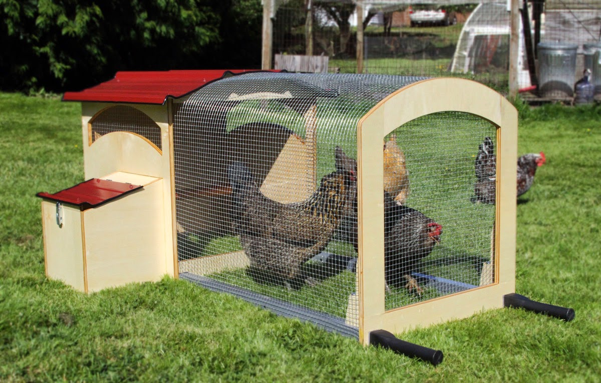  Chicken Tractor, a portable chicken coop for the Common Threads Farm