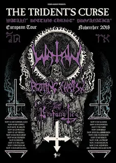 Affiche de la tournée de Watain et Rotting Christ