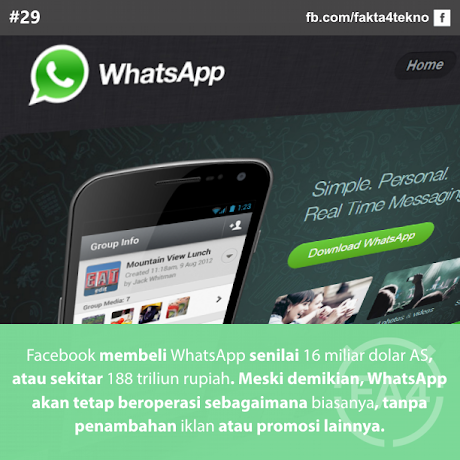 WhatsApp dibeli Facebook