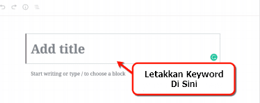 kata kunci pada judul