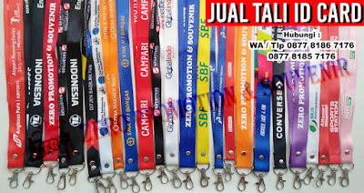 tali lanyard, tali id card 1cm, tali id card 2cm, tali hp, tali id card printing, tali id card panitia, bikin id card haji umroh tour travel pemerintahan harga murah grosir.