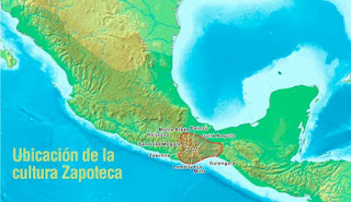 Ubicación de la cultura Zapoteca