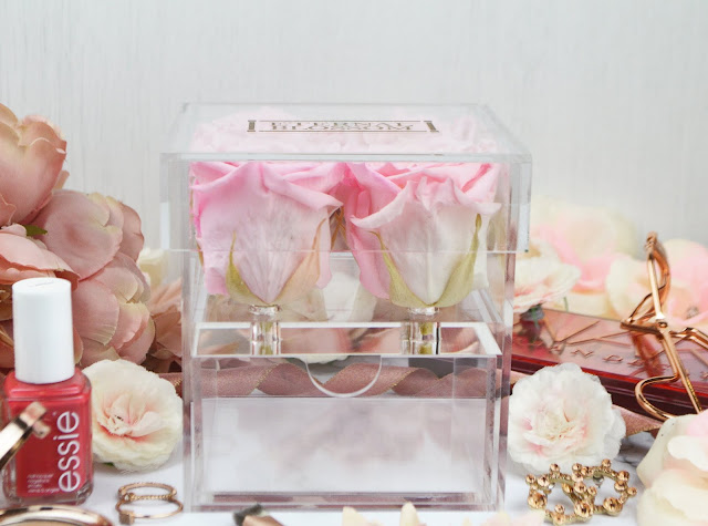 Valentines with Prezzybox - Gift Ideas for Her. 1 Year Roses Makeup Storage Box Review, Lovelaughslipstick Blog