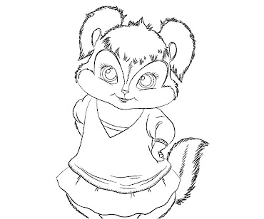 #3 Alvin and the Chipmunks Coloring Page