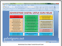 38 Administrasi Guruk Kelas 1 Berkas Dengan Format Microsoft Excel | Galeri Guru