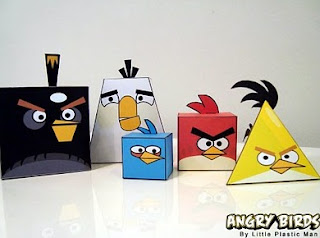 angry birds papercraft model
