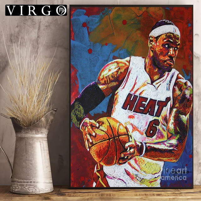 NBA LA Lakers Lebron James Poster Dunk