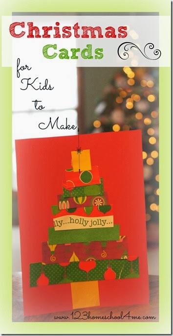 Christmas card Craft for kids - Super cute and simple card kids can make themselves is a great christmas activity for kids of all ages.