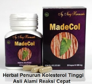 Obat Herbal alami penurun kolesterol Madecol asli tradisional