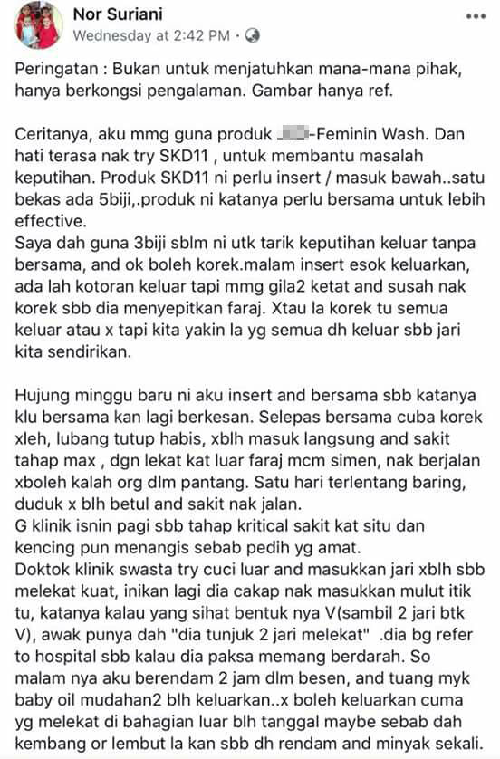 'Nak berjalan tak boleh, kalah orang dalam pantang, sakit 