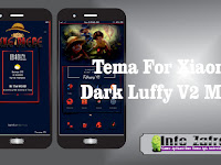 Tema Anime Dark Luffy V2 Mtz Terbaru For Xiaomi Paling Unik