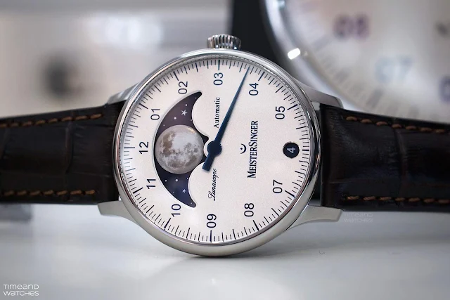 MeisterSinger Lunascopewith moon phase display