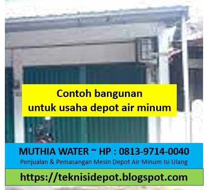 Bentuk bangunan depot air minum isi ulang