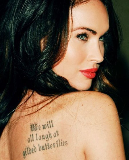 Megan Fox Tattoos