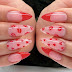 Valentine's Day Press on Nails with Heart Design in Long Full Cover Acrylic False Nails for Girls and Women