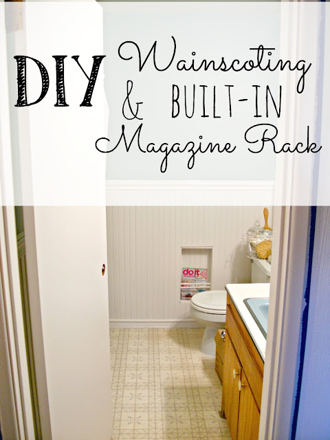 Beadboard Wainscoting in the bathroom