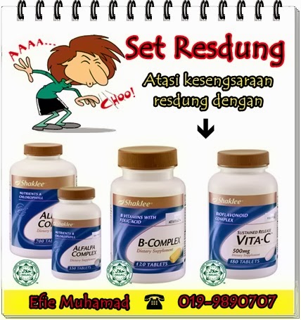 Set Resdung Shaklee: Ubat Resdung Semulajadi - Vitamin Saya