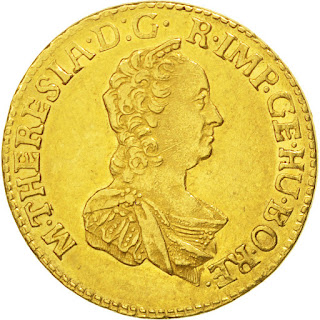 Transylvania 2 Ducat Gold Coin Empress Maria Theresa