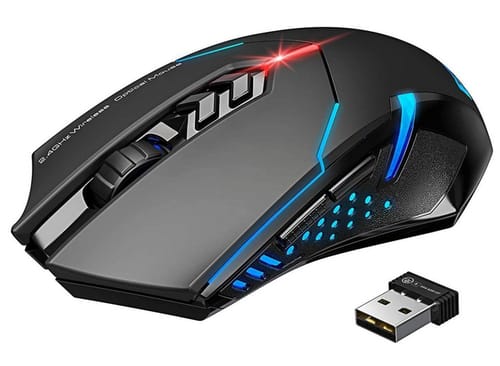 Vic Tech FL PC066 Blue Silent Click Wireless Gaming Mouse