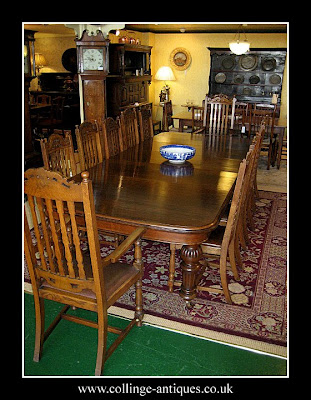 antique oak dining table