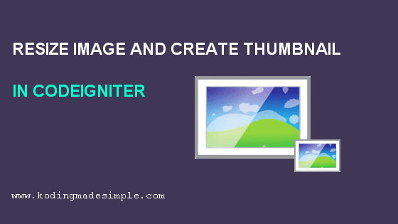 codeigniter resize image and create thumbnail