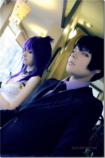 katekyo hitman reborn! cosplay - chrome dokuro and hibari kyoya by schoki and hibanator