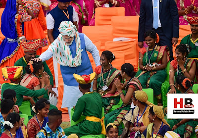 PM Modi's 83-minute speech at Red Fort gave the slogans of Jai Jawan, Jai Kisan, Jai Vigyan and Jai Anusandhan; got emotional too