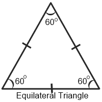 समबाहु त्रिभुज, Equilateral Triangle In Hindi,
