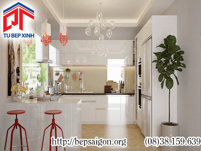 Thiết kế thi công mẫu tủ bếp nhà Chị Lên