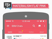 Download BBM Flat Pink V2.11.0.18 APK Terbaru Gratis