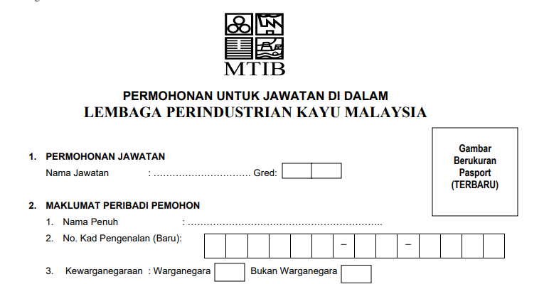 Jawatan Kosong di Lembaga Perindustrian Kayu Malaysia ...