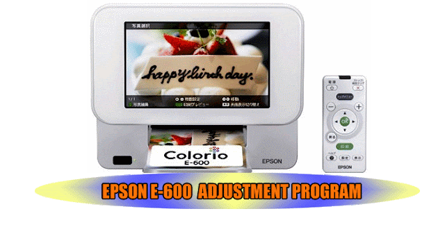 EPSON E-600  ADJUSTMENT PROGRAM