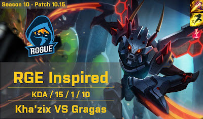 RGE Inspired Khazix JG vs S04 Lurox Gragas - EUW 10.15