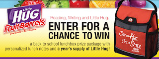 Little Hug Fruit Barrels Back to School Sweepstakes