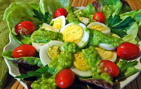 Egg, Tomato, and Lettuce is just one idea for Fava Pesto Salad