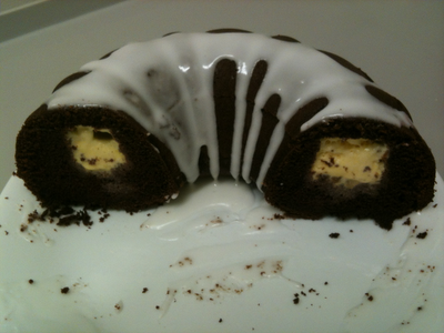Chocolate Ice Cream Tunnel Cake