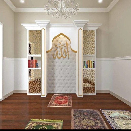 Lingkar Warna 42 Desain Inspiratif Ruang Sholat Sederhana Di Dalam Rumah Minimalis