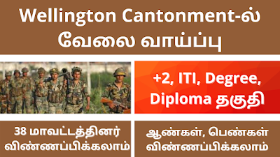 Wellington Cantonment Board Recruitment 2022