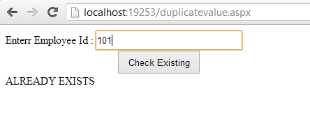data exists