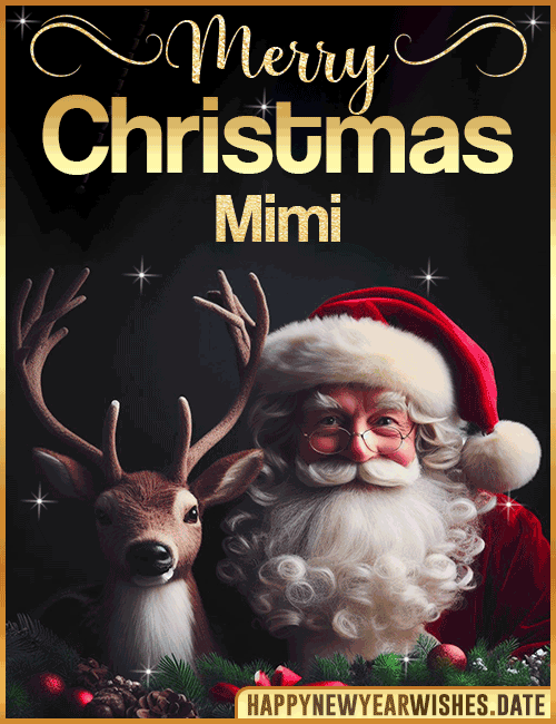 Merry Christmas gif Mimi