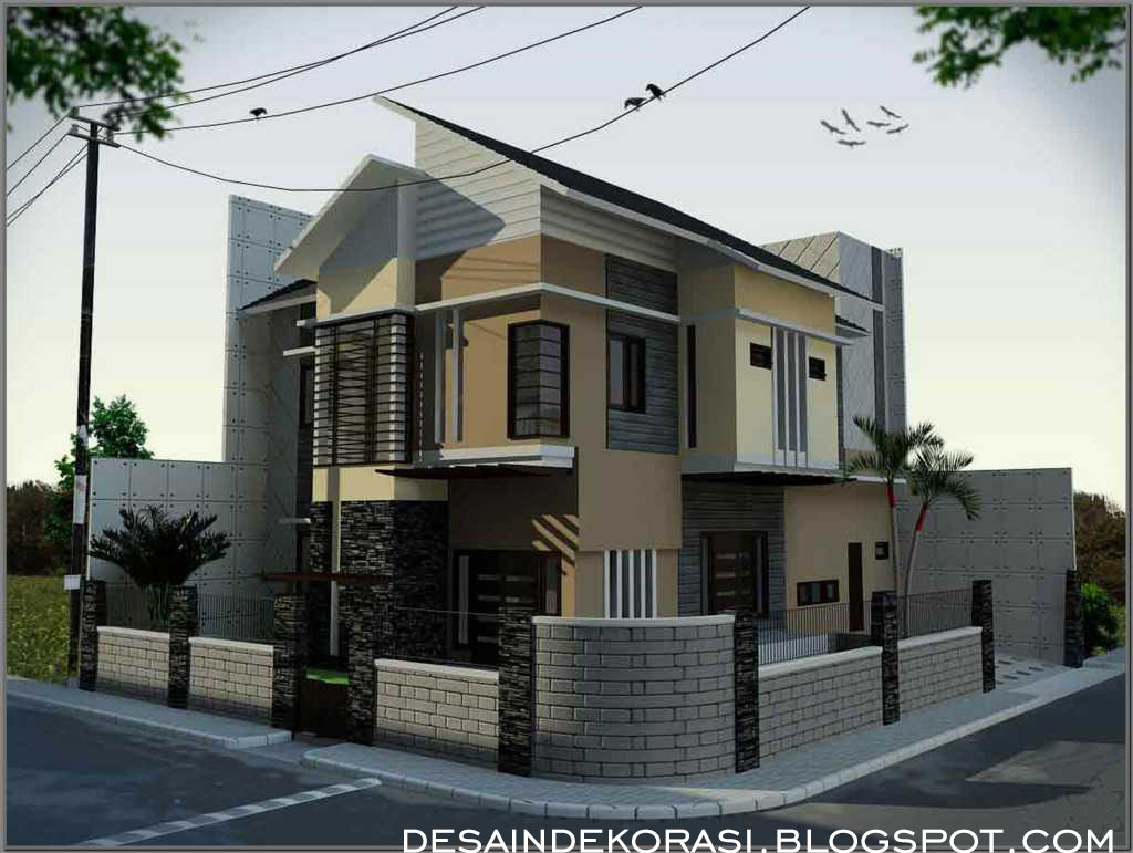 desain pagar rumah minimalis modern