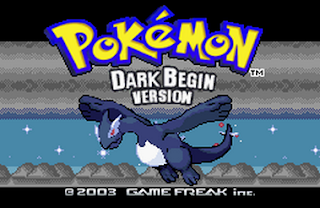 Pokemon Dark Begin GBA Title