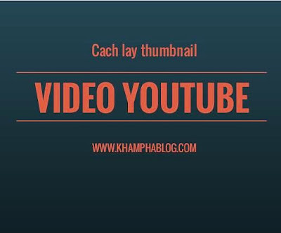 Lấy hình thumbnail youtube