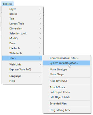 Express Tools - PullDown Menü