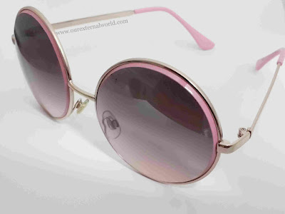 Ayesha Accessories Autumn Winter Collection, Indian Fashion Blog, Round sunglasses, pink frame, pink sunglasses, Indian beauty blog