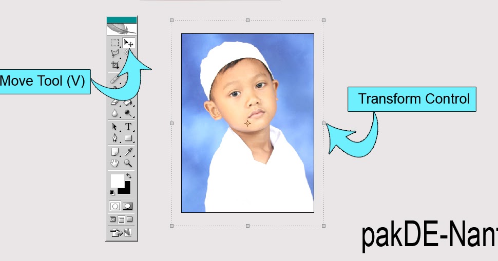 Cara menampilkan Transform Control yang hilang  Photoshop 